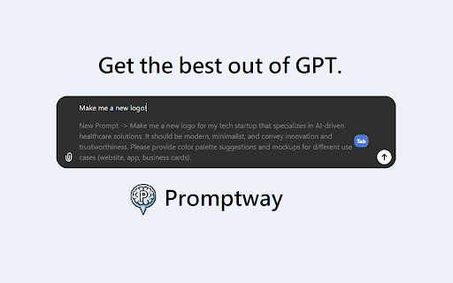 Promptway ai chrome extension logo