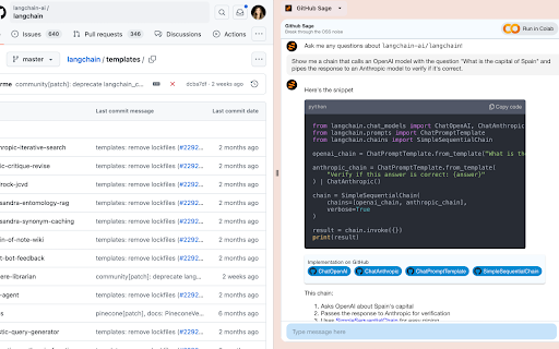GitHub Repository AI Assistant ai chrome extension logo