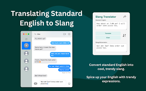 Slang Translator ai chrome extension logo