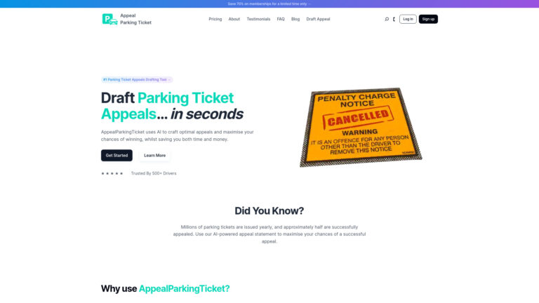 Smart Appealparkingticket AI Tool Review