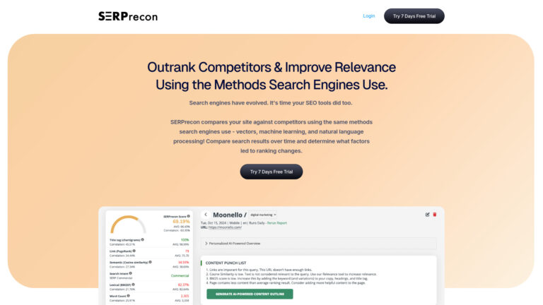 Innovative Serprecon AI Tool Review