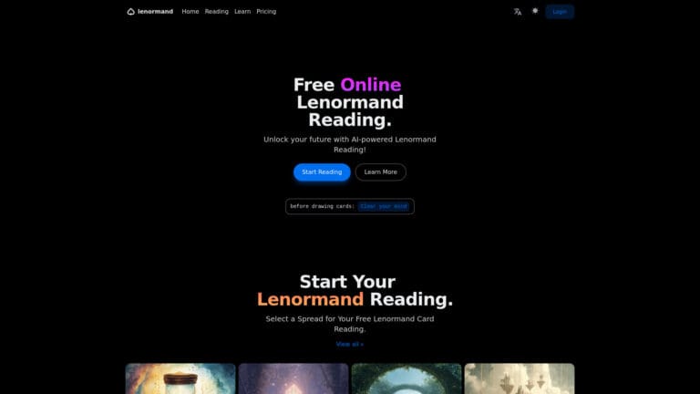 Free Lenormand Life AI Tool Review