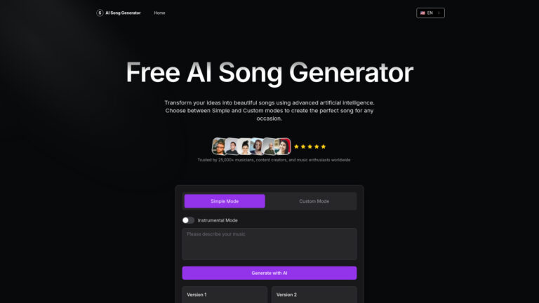 New AI Song Generator AI Tool Review