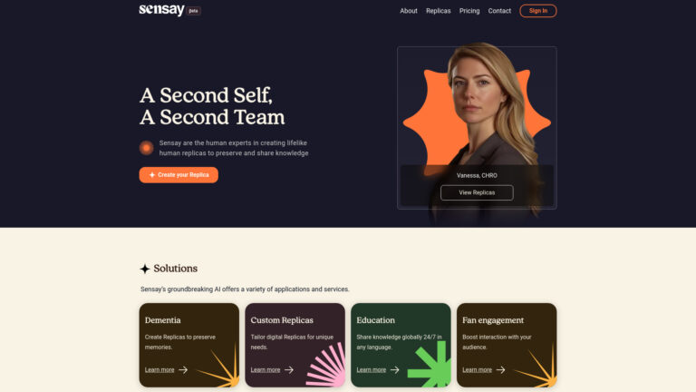 Advanced Sensay.io AI Tool Review