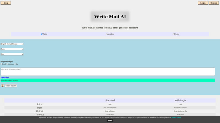 Powerful Write Mail AI AI Tool Review