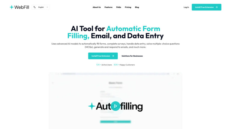 Free Webfill AI Tool Review