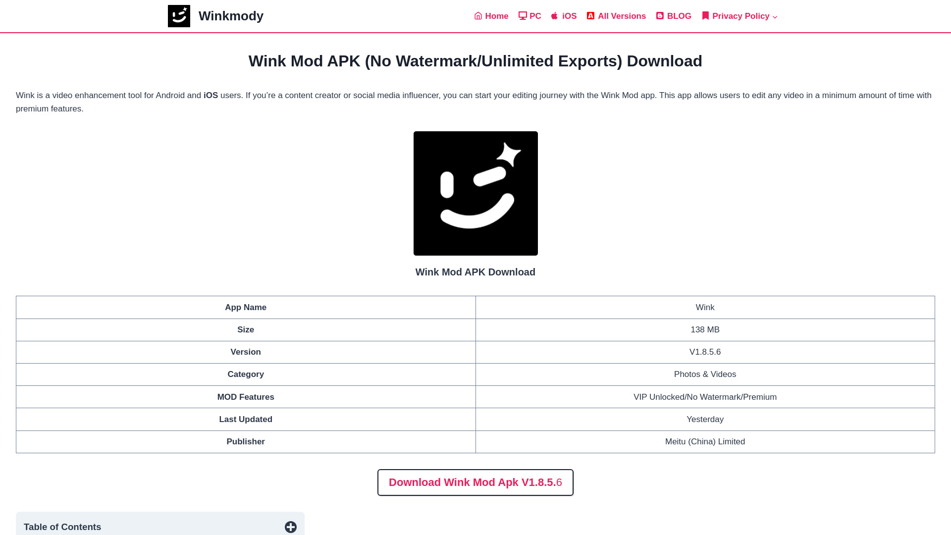 Winkmody logo