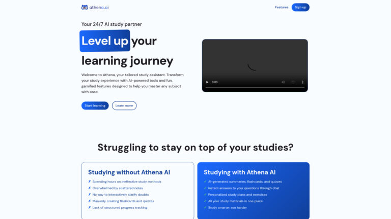 New Athena AI AI Tool Review