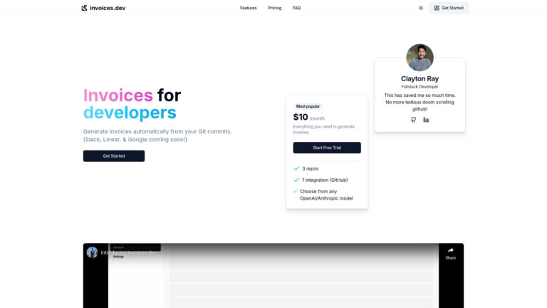 Innovative Invoices.dev AI Tool Review