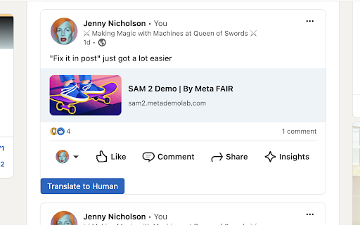 LinkedIn Subtext Translator ai chrome extension logo