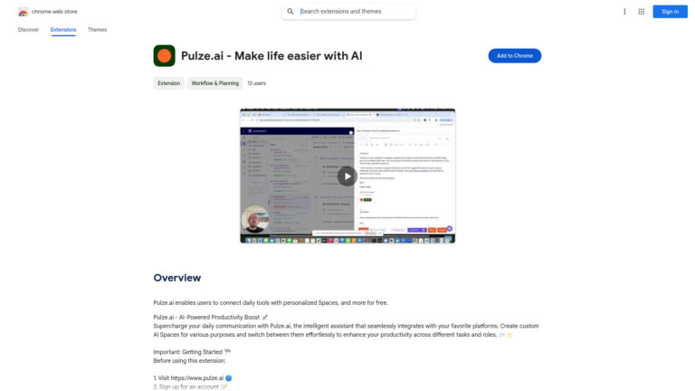 Top Pulze.ai AI Chrome Extension AI Tool Review