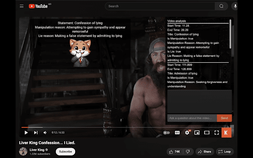 YouTube Transcript Analyzer ai chrome extension