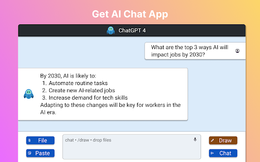 Claude Chat ai chrome extension logo