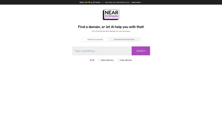 New Near Domain AI Tool Review