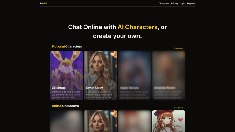 Advanced Role Play Hub AI Tool Review
