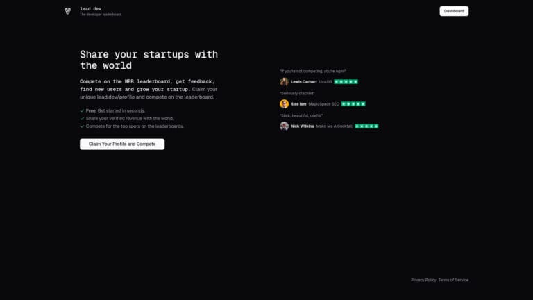 Best Lead.dev AI Tool Review