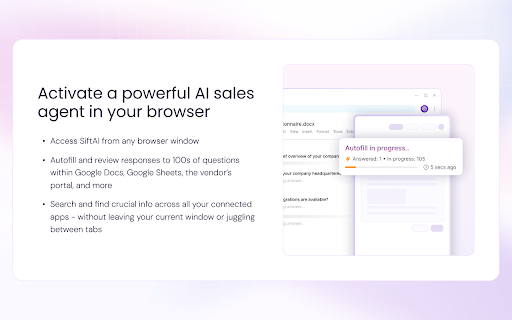 SiftHub ai chrome extension