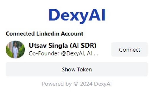 MeetDexy.AI Linkedin Extension ai chrome extension logo