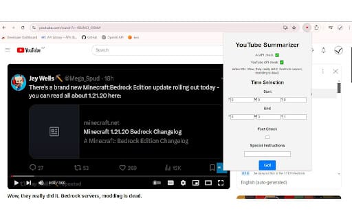 YouTube Summarizer & Analyzer Extension ai chrome extension logo