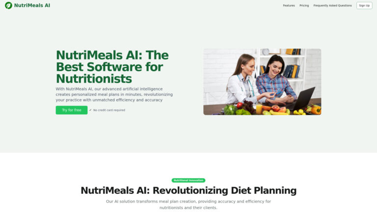 Trending Nutrimeals AI AI Tool Review