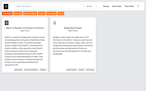 ai bookmarker ai chrome extension logo