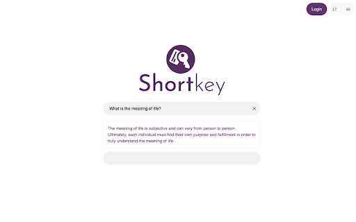 Shortkey ai chrome extension
