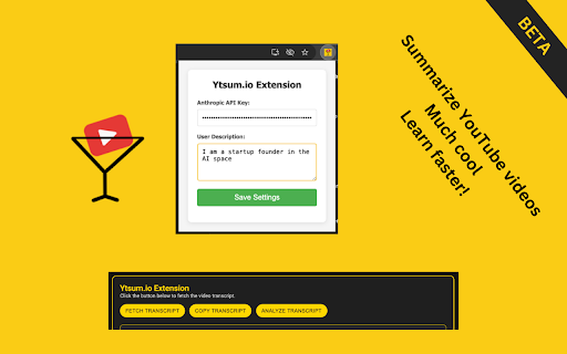 YTSum ai chrome extension logo