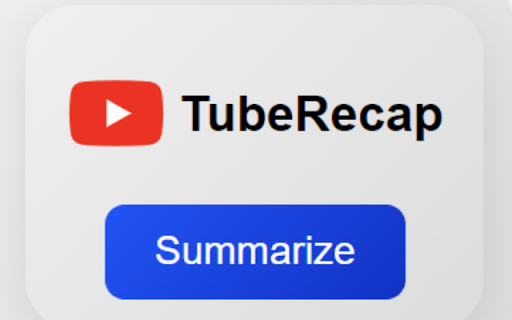 TubeRecap ai chrome extension logo