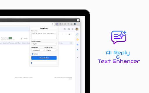 ReplySmart ai chrome extension logo
