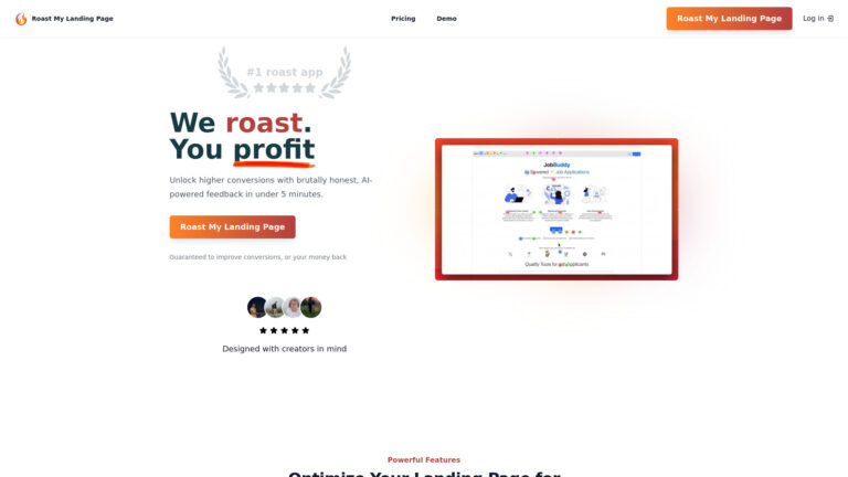 Powerful Roast My Landing Page AI Tool Review