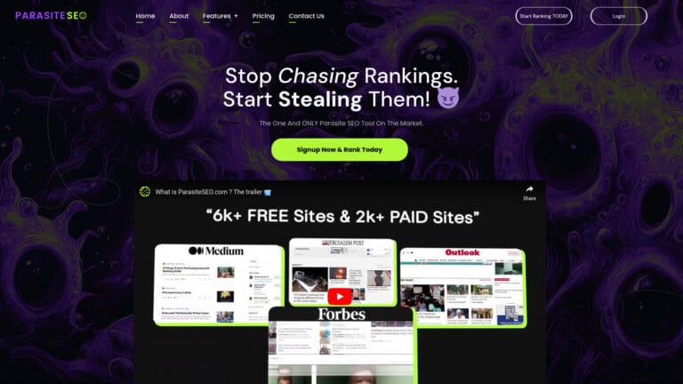 Powerful Parasiteseo.com AI Tool Review
