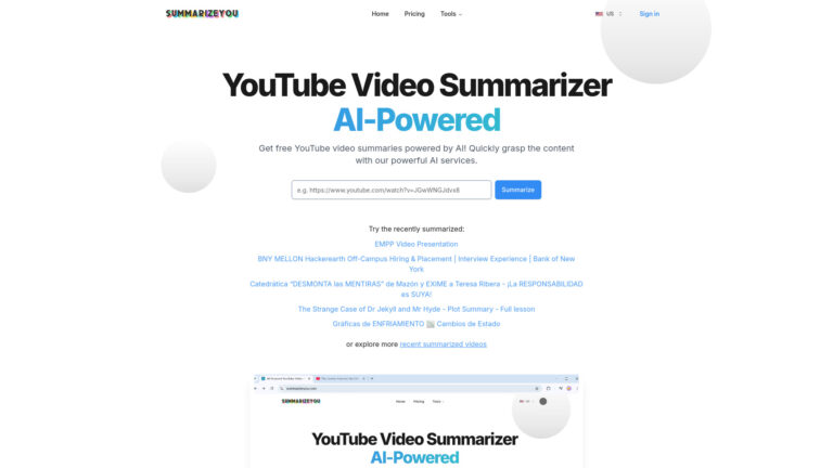 Popular Summarizeyou AI Tool Review