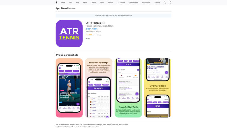 Advanced Atr Tennis AI Tool Review