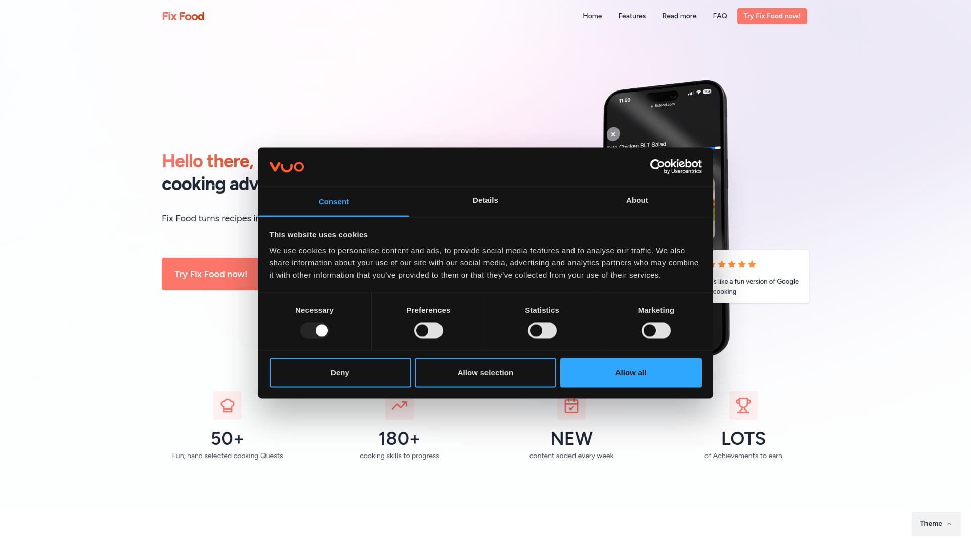 Mobile app landing page logo