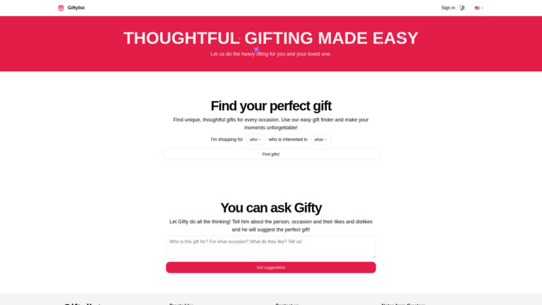 Innovative Giftylist AI Tool Review