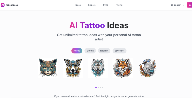 New Tattoo Ideas AI AI Tool Review
