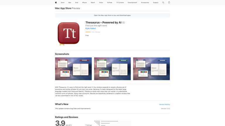 Smart Thesaurus – Powered By AI AI Tool Review