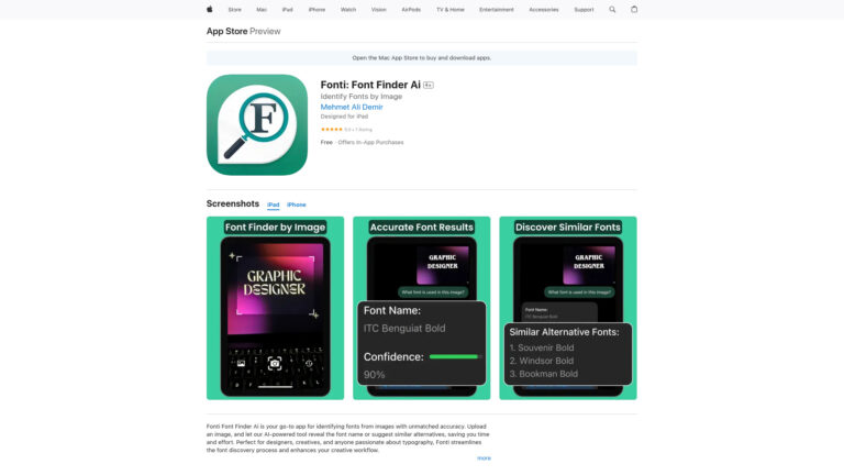 Powerful Fonti Font Finder AI AI Tool Review