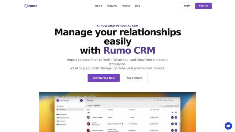 Top Rumo Personal Crm AI Tool Review