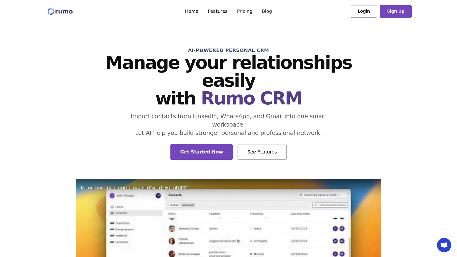 Rumo Personal CRM logo