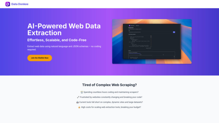 Powerful Data Donkee AI Tool Review