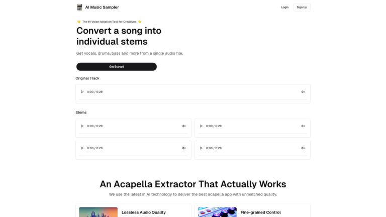 Free AI Music Sampler AI Tool Review