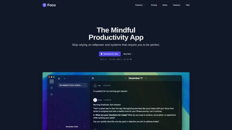 New Focu App AI Tool Review