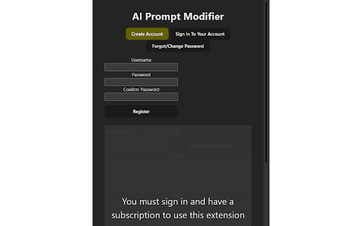 AI Prompt Modifier ai chrome extension logo