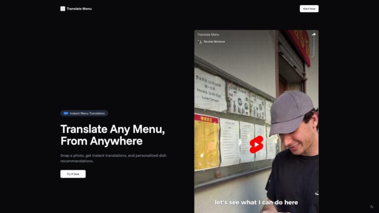 Popular Translate Menu AI Tool Review