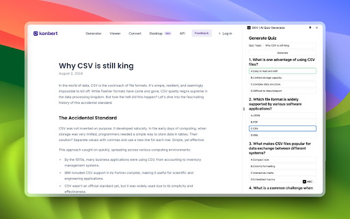 AI Quiz Generator ai chrome extension logo