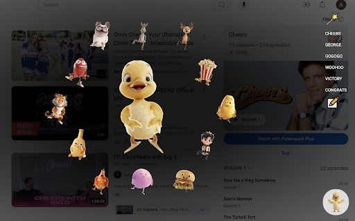 Animated Cheerleaders Extension ai chrome extension logo
