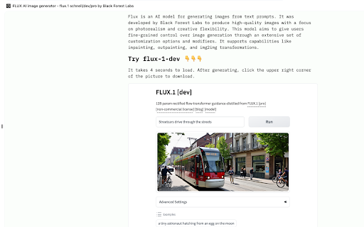 Flux AI ai chrome extension