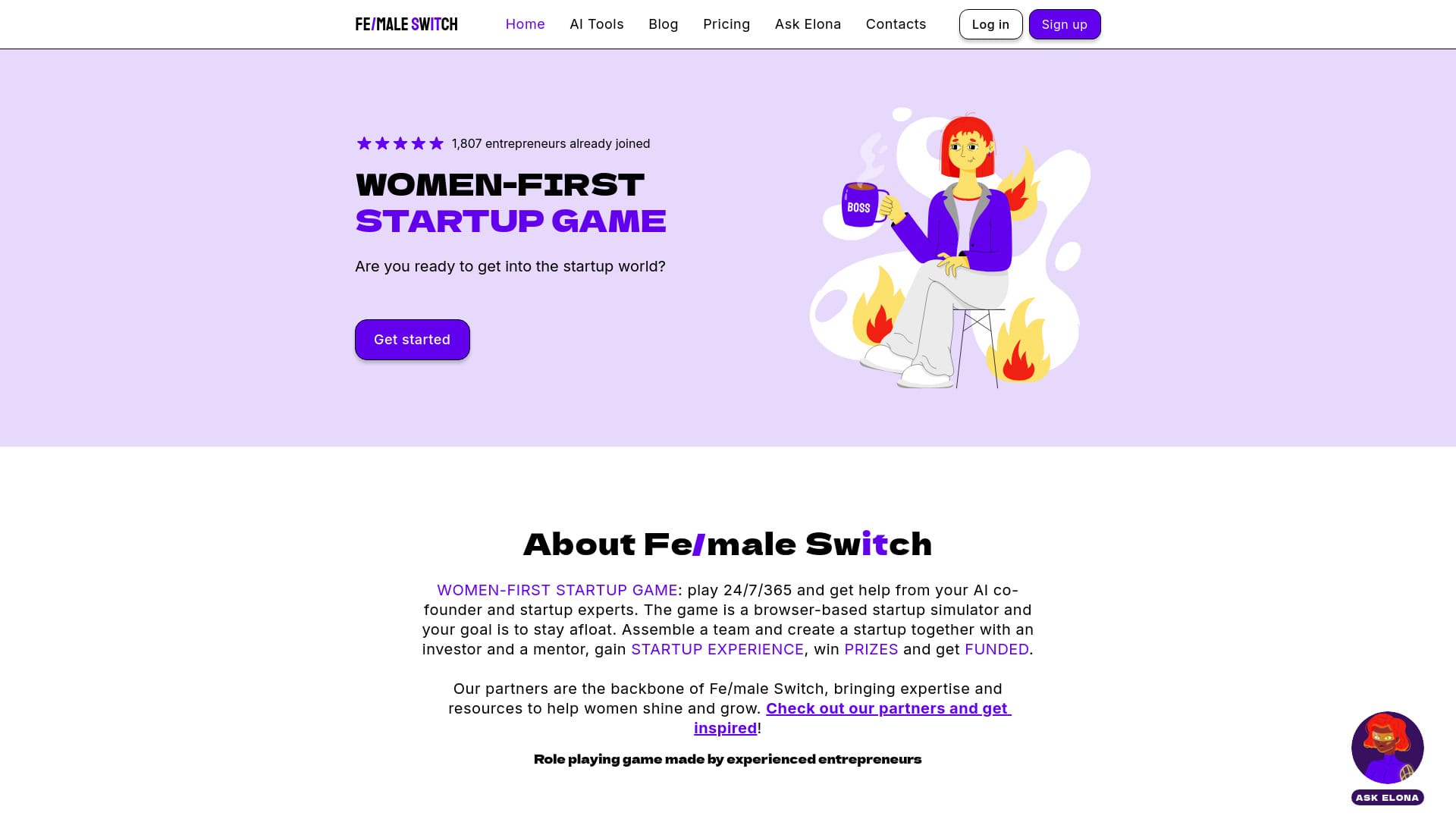 Fe/male Switch logo