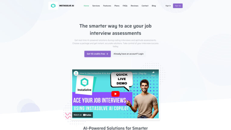 New Instasolve AI AI Tool Review